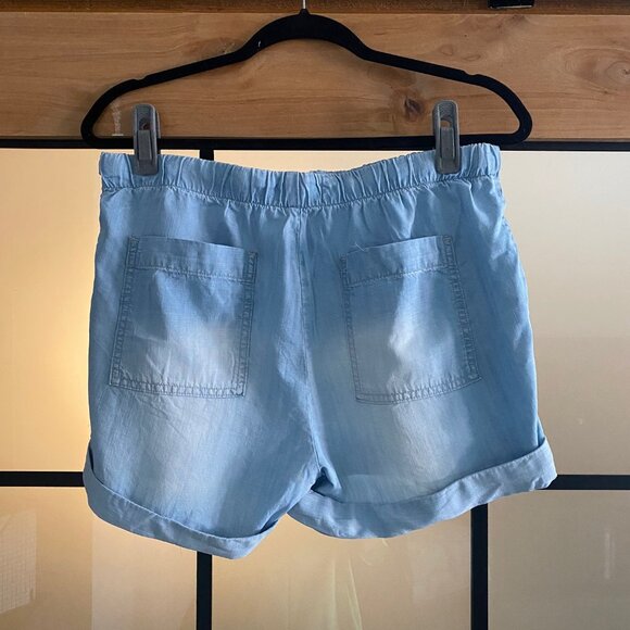 Anthropologie Cloth & Stone Chambray Shorts Size M - Picture 5 of 6